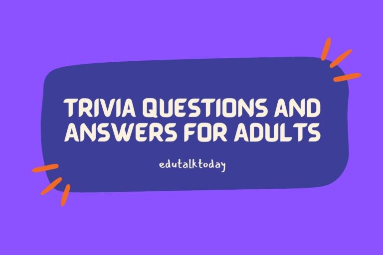45 Trivia Questions For Adults