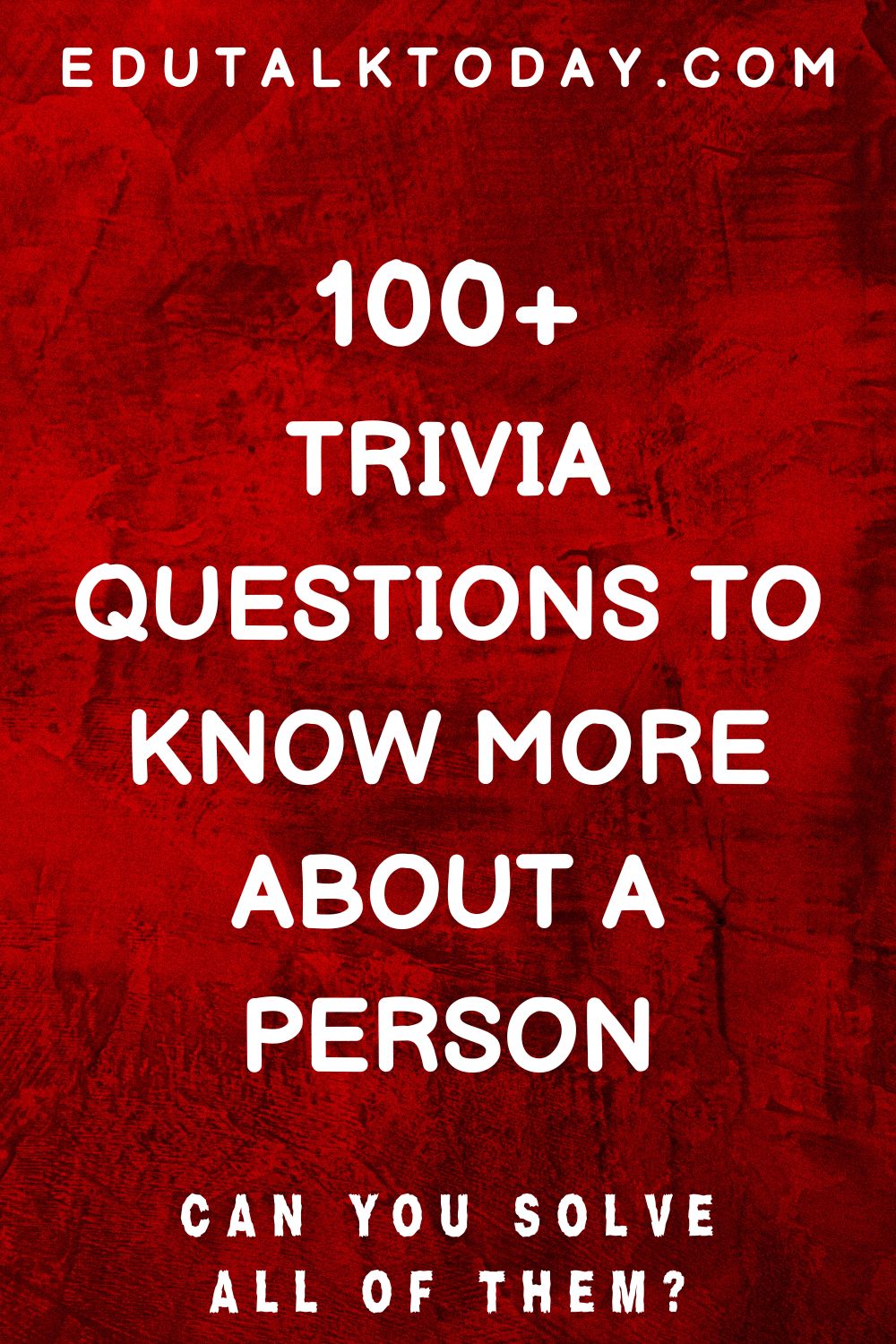 trivia questions to know more about a person