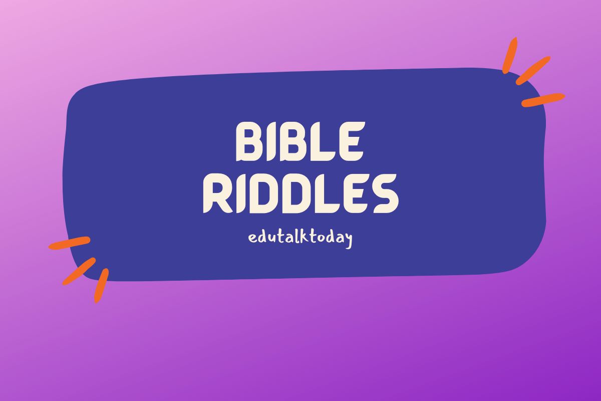 featured image with text - Bible riddles