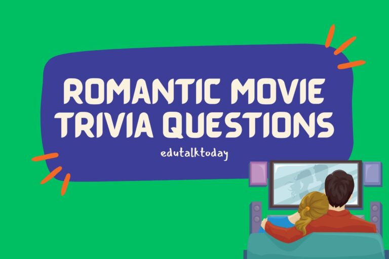Featured image with text - Romantic Movie Trivia Questions