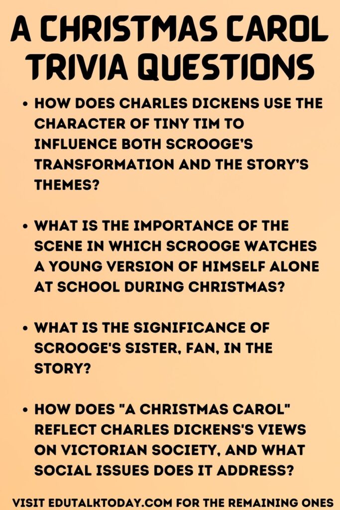 A Christmas Carol Trivia Questions