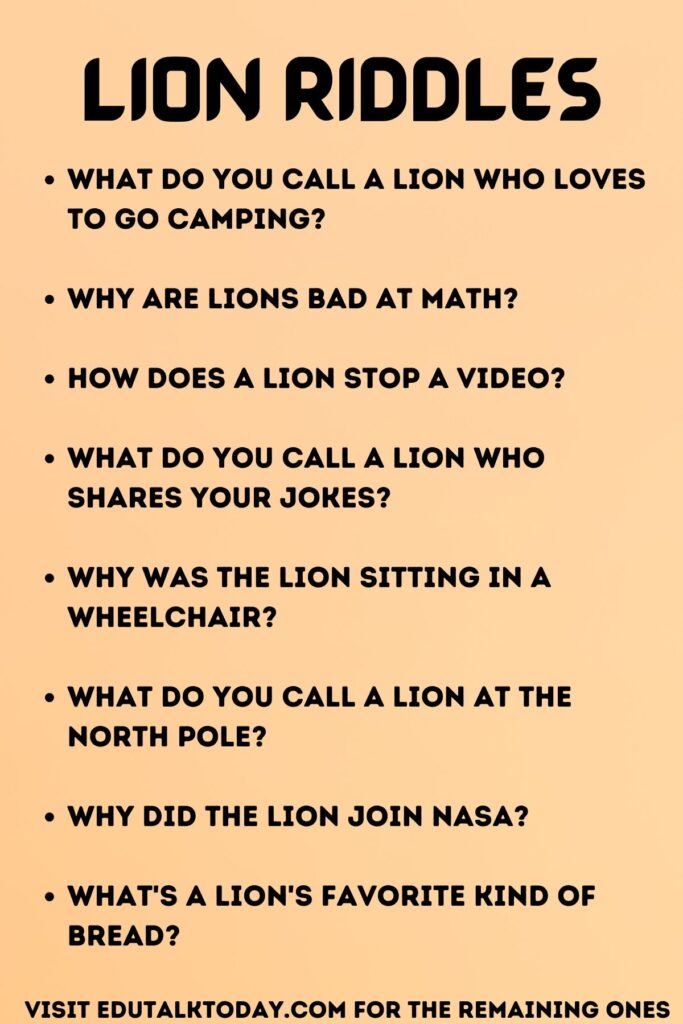 Lion Riddles