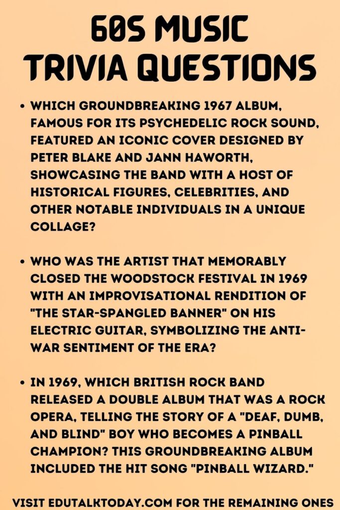 60s music trivia questions