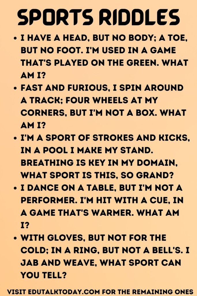 sports riddles