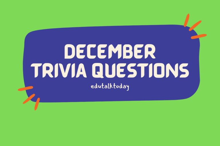 34 December Trivia Questions
