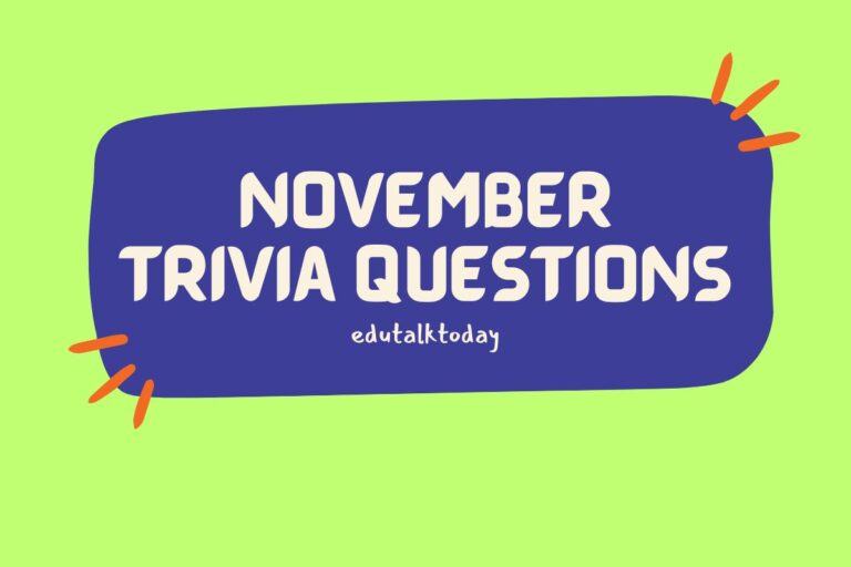 34 November Trivia Questions
