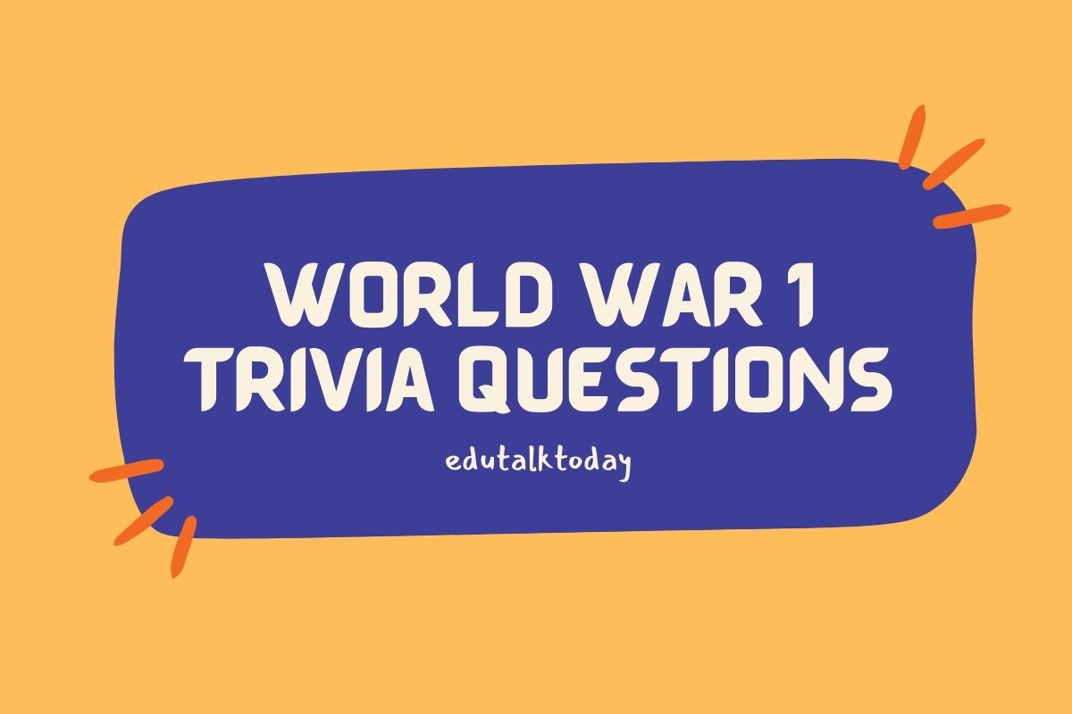 Featured Image With Text - World War 1 Trivia Questions