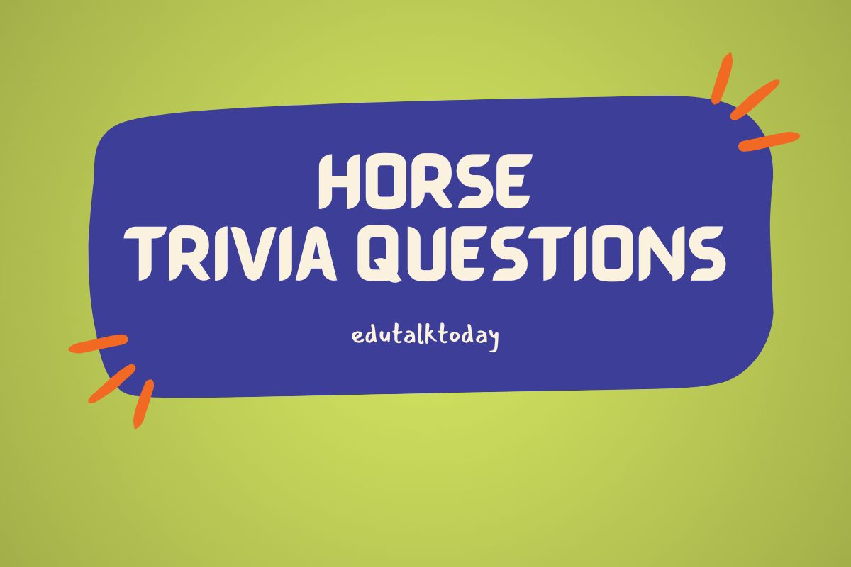Featured image with Text - Horse Trivia Questions