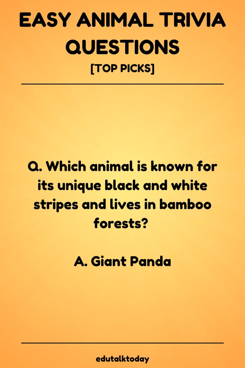 Easy Animal Trivia Questions