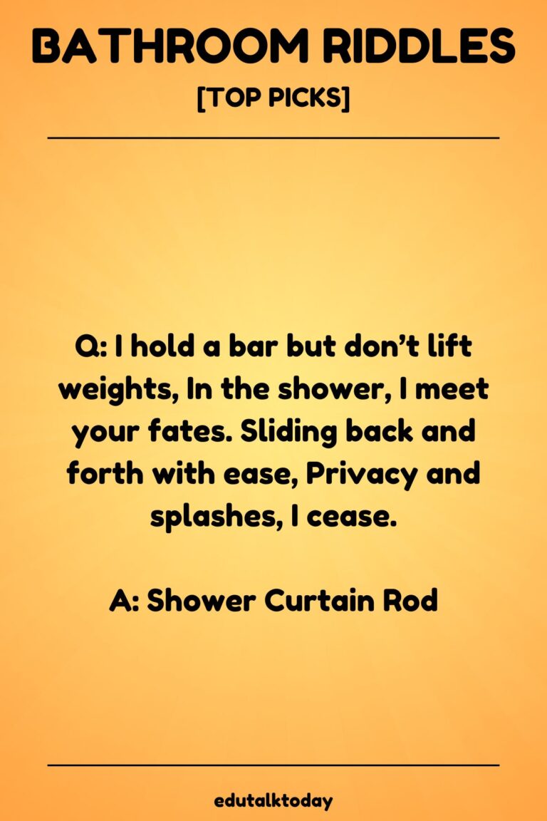 Edema Riddles 52 Bathroom Riddles with Answers - EduTalkToday