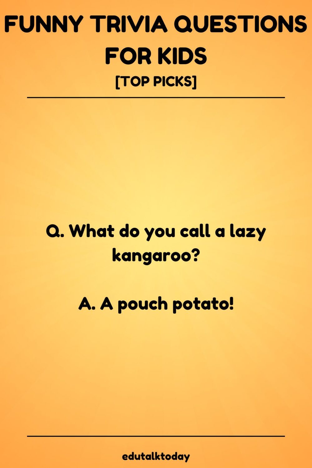 Funny Trivia Questions For Kids