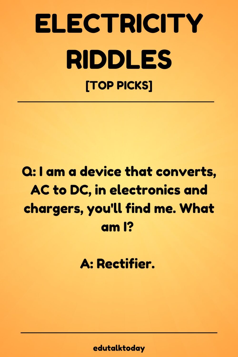 36 Riddles about Electricity
