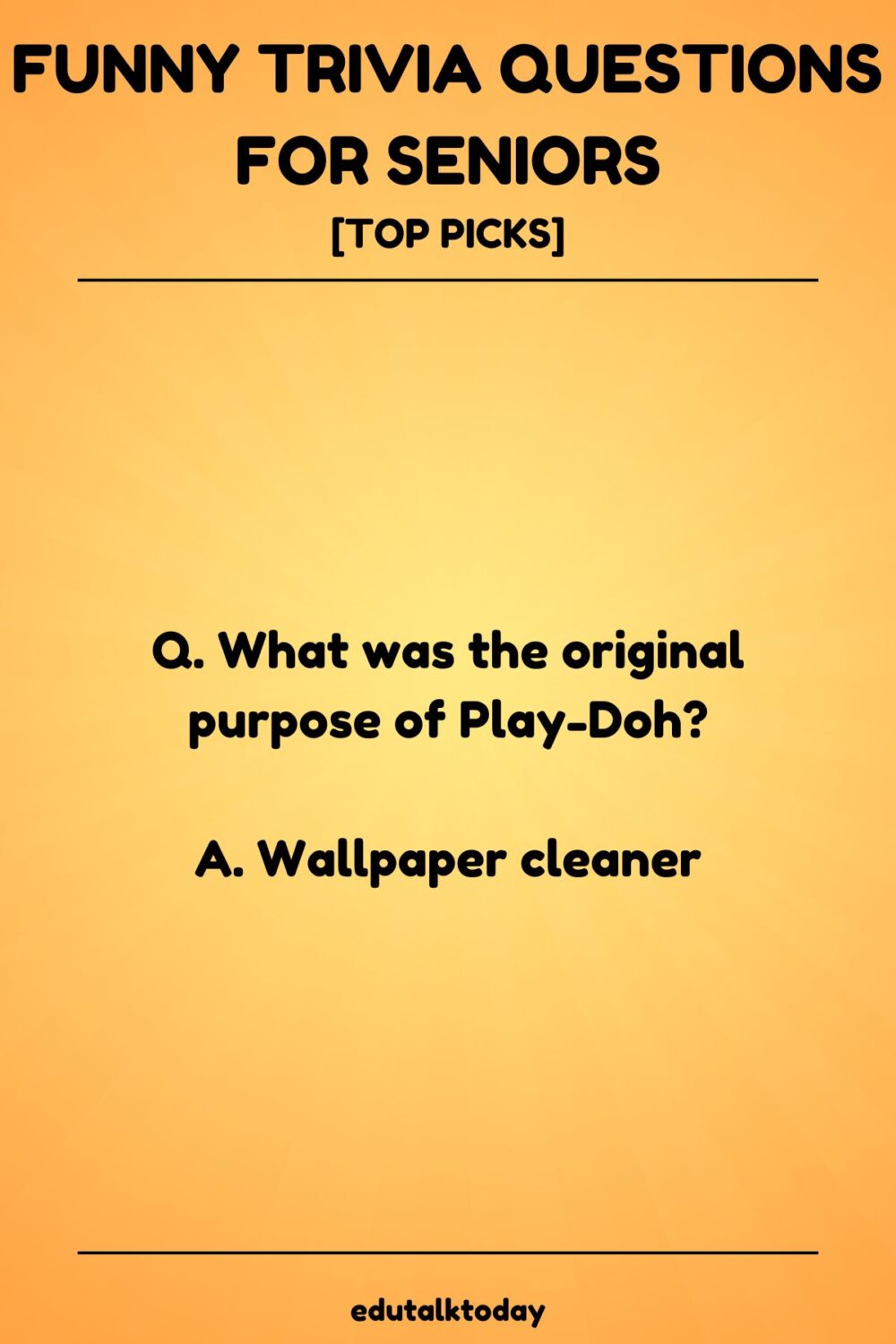 Funny Trivia Questions For Seniors