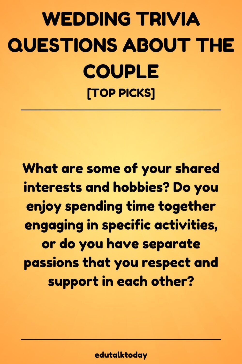 Wedding Trivia Questions About The Couple