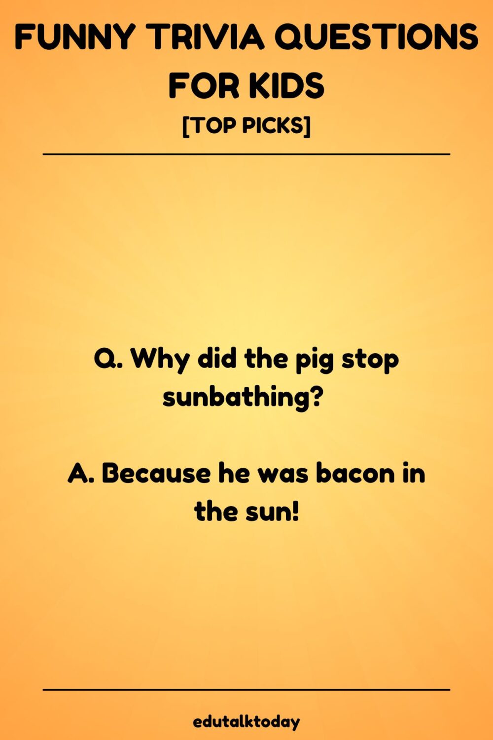 Funny Trivia Questions For Kids