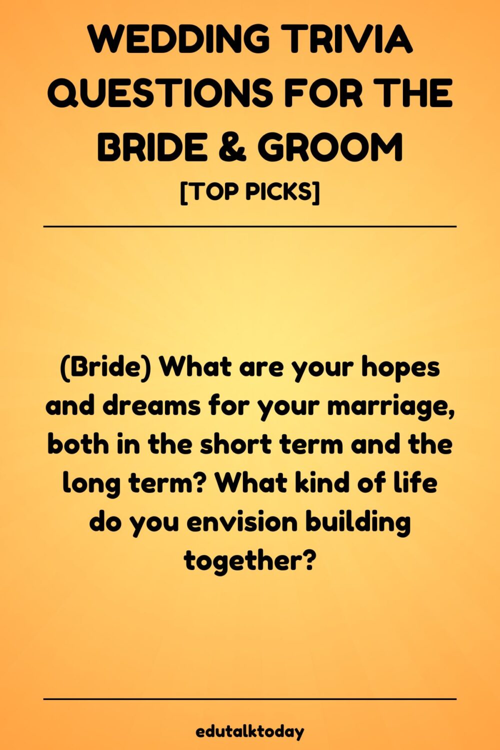 Wedding Trivia Questions For Bride and Groom