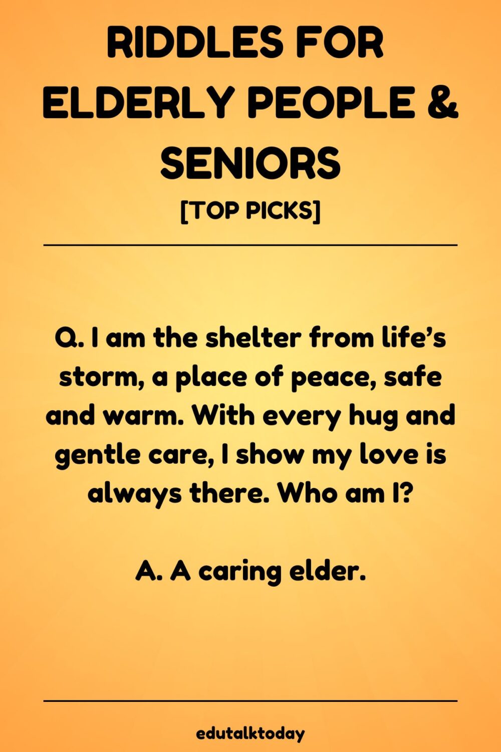 90 Riddles for Elderly People and Seniors