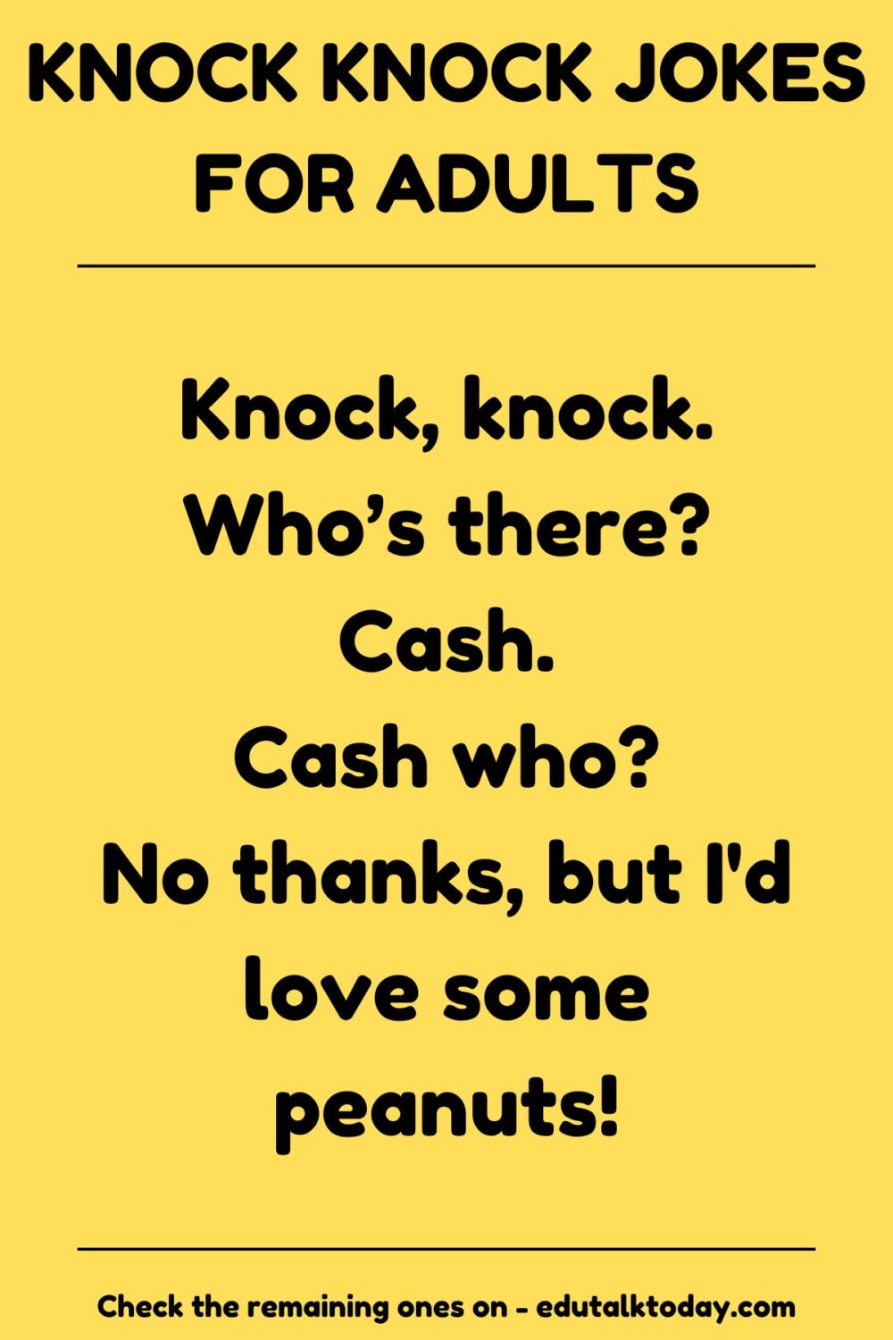 Knock Knock Jokes For Adults