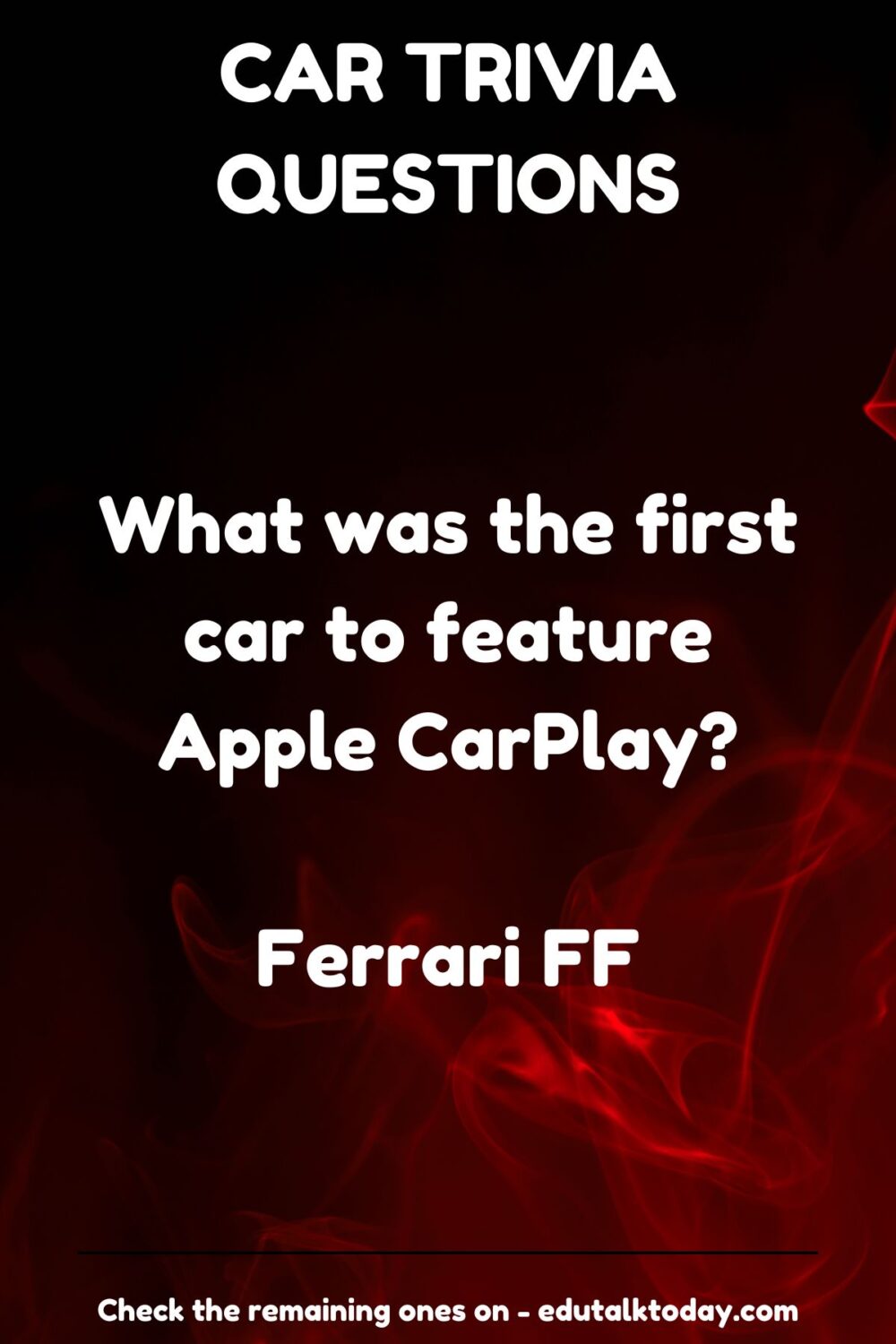 75 Car Trivia Questions