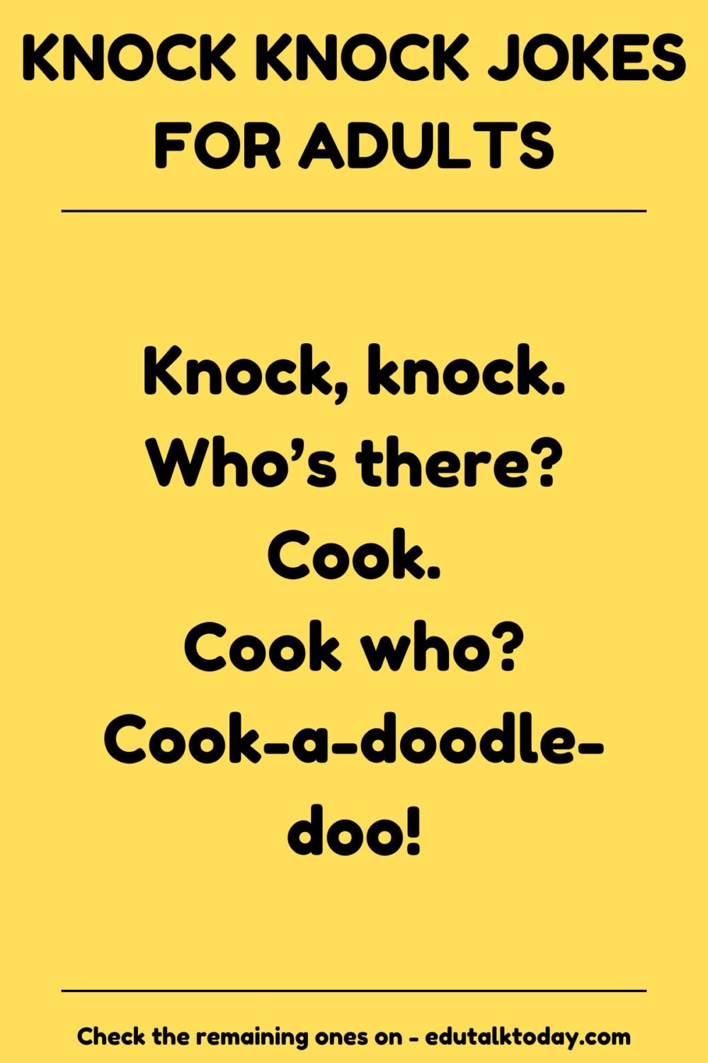 Knock Knock Jokes For Adults