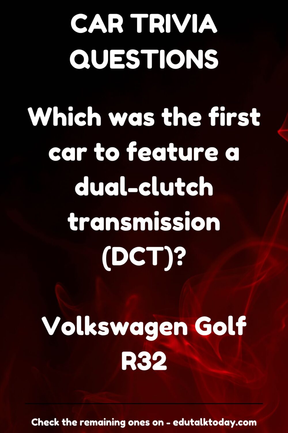 75 Car Trivia Questions