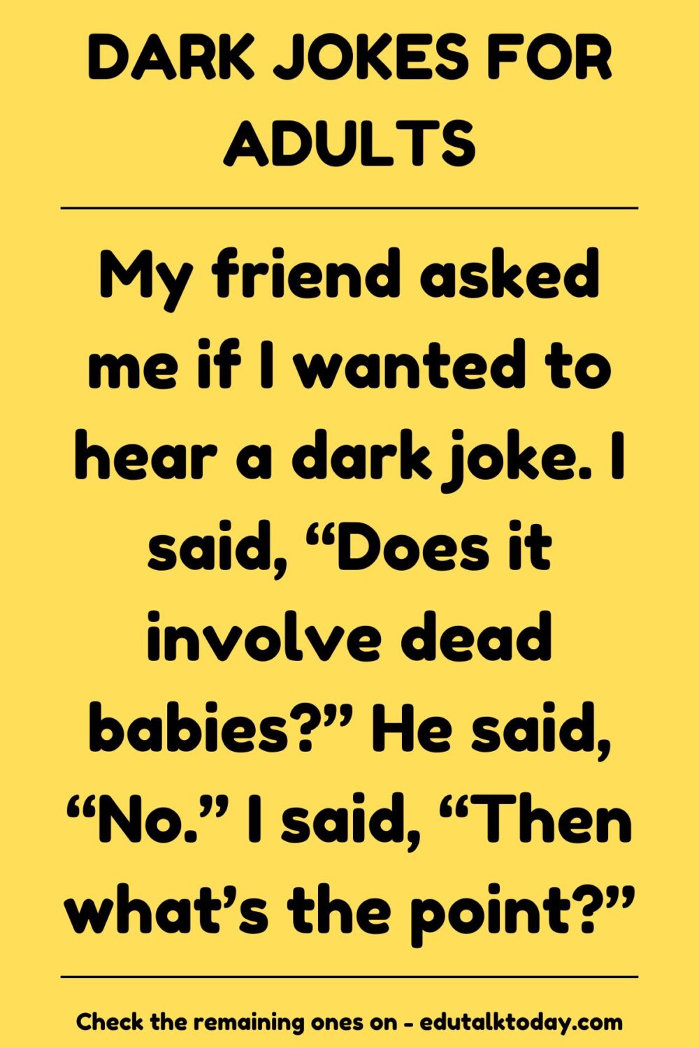 Dark Jokes For Adults