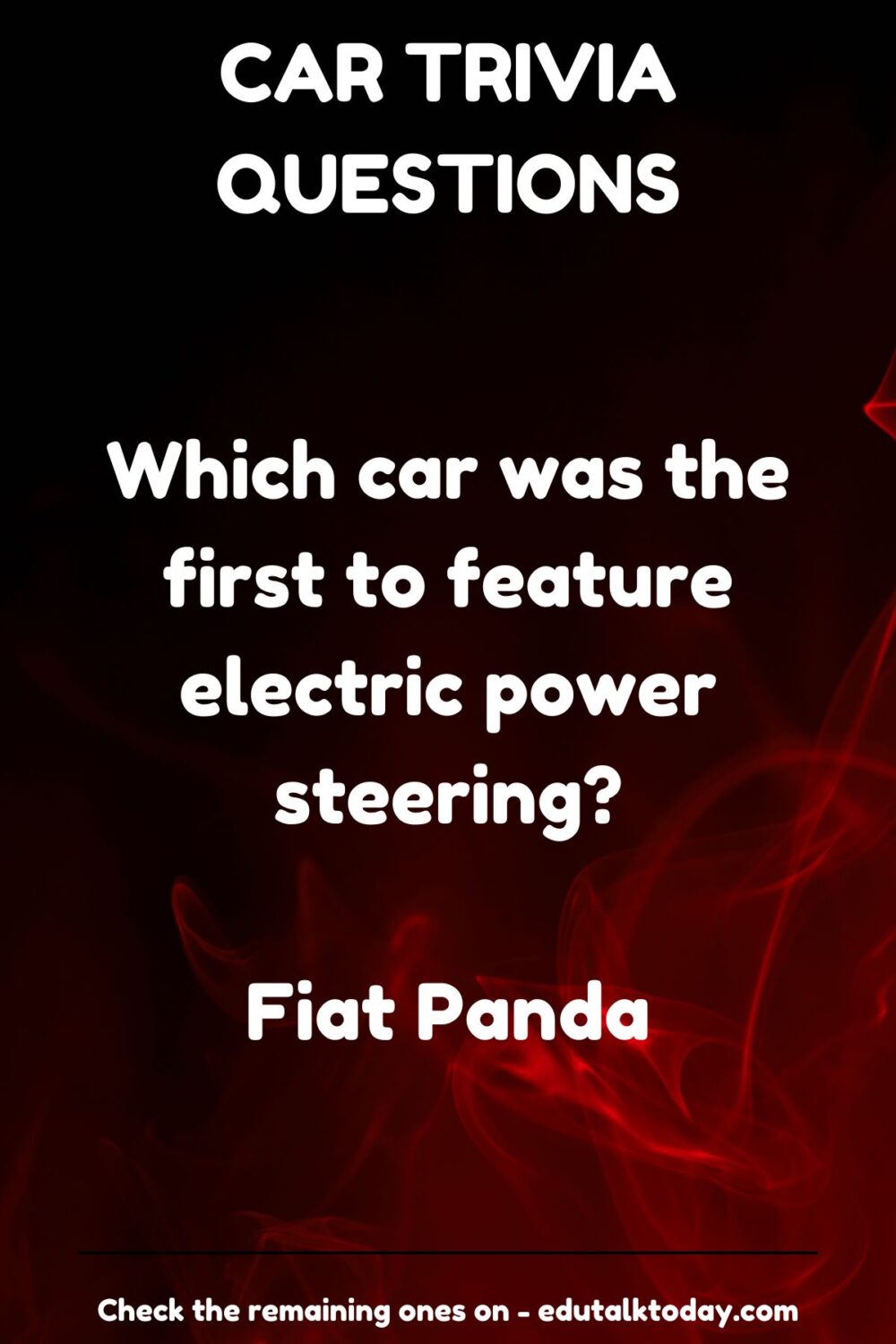 75 Car Trivia Questions