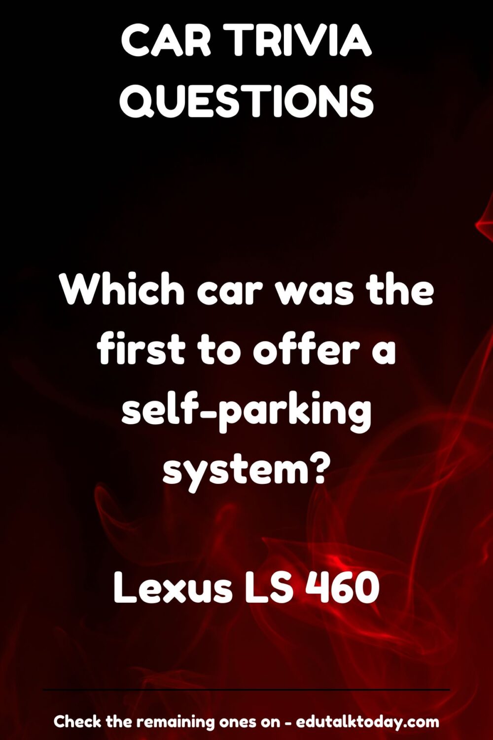 75 Car Trivia Questions