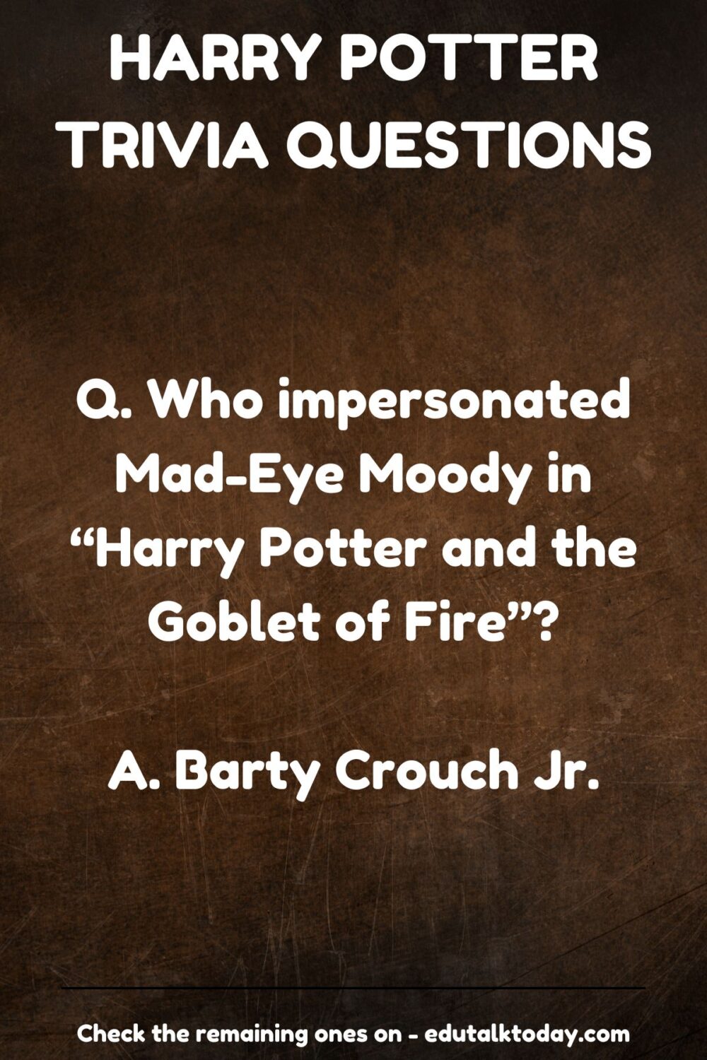 50 Harry Potter Trivia Questions