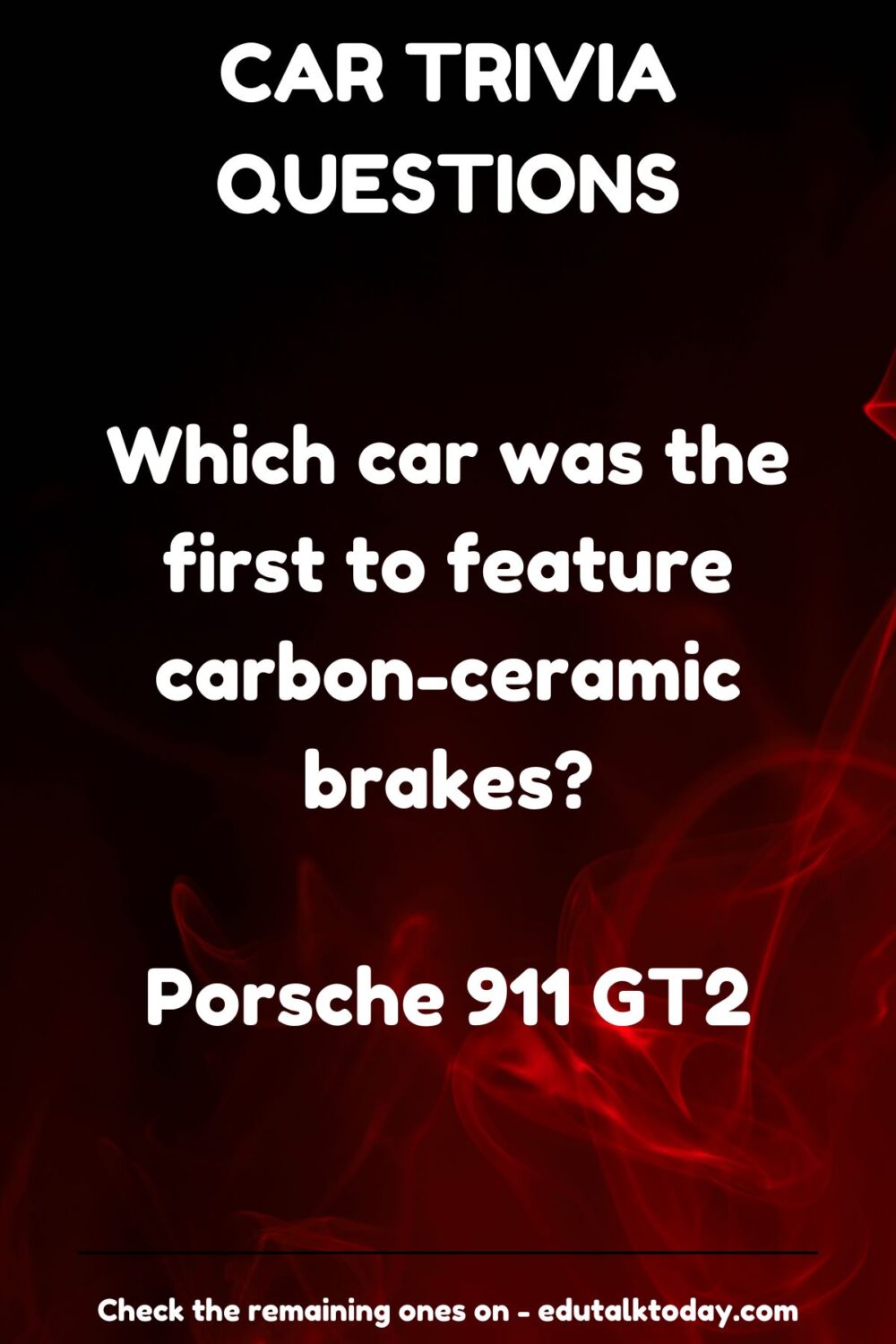 75 Car Trivia Questions