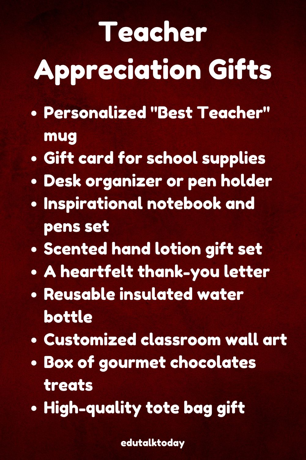 21 Teacher Appreciation Gifts