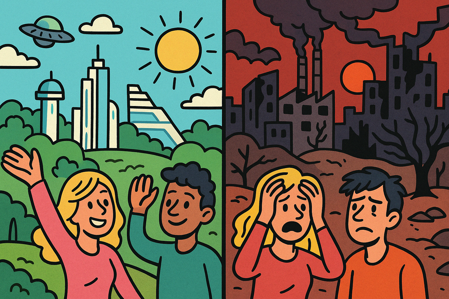 Utopias Vs. Dystopias: What Gets More Limelight and Why?