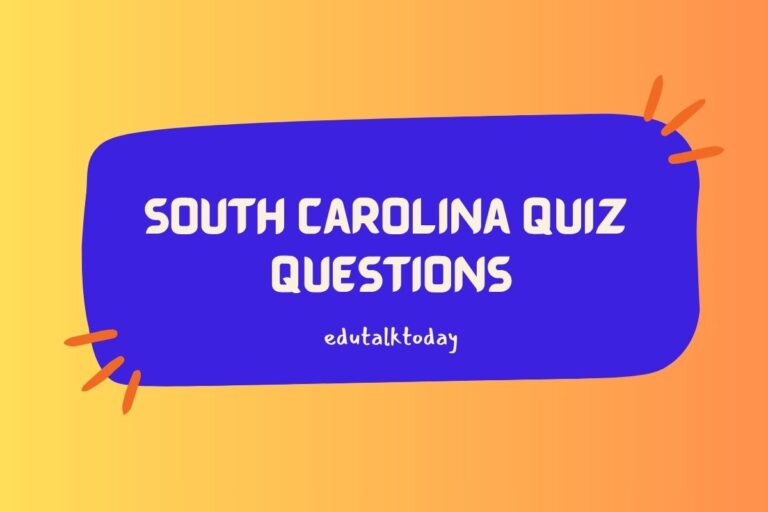 20 South Carolina Trivia Quiz Questions