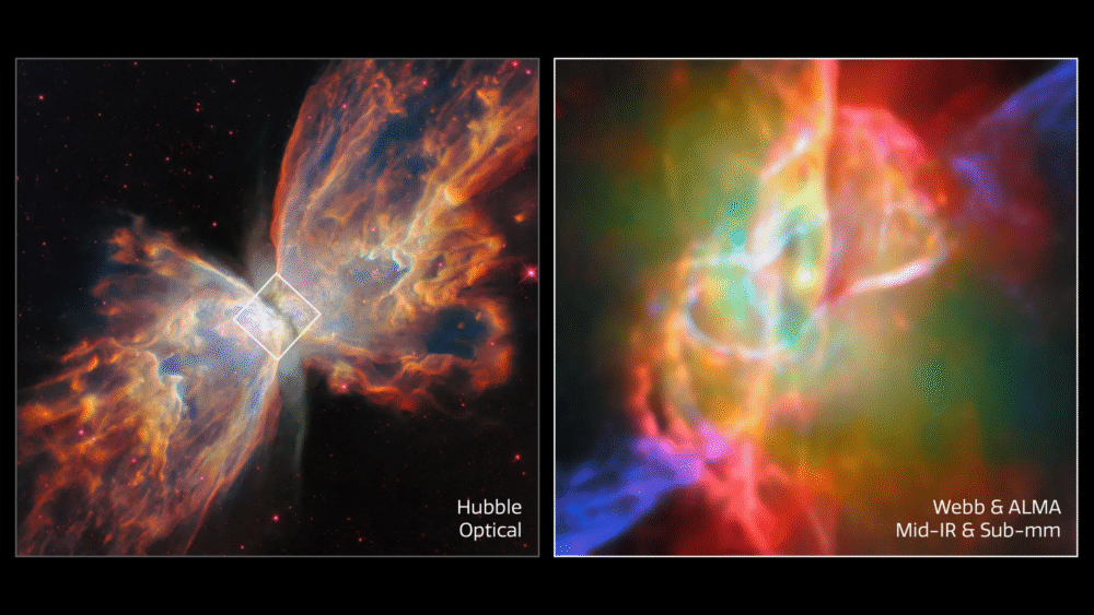 Webb Telescope Unveils Sparkling Crystals and Life’s Ingredients in the Butterfly Nebula Webb Telescope Unveils Sparkling Crystals and Life’s Ingredients in the Butterfly Nebula