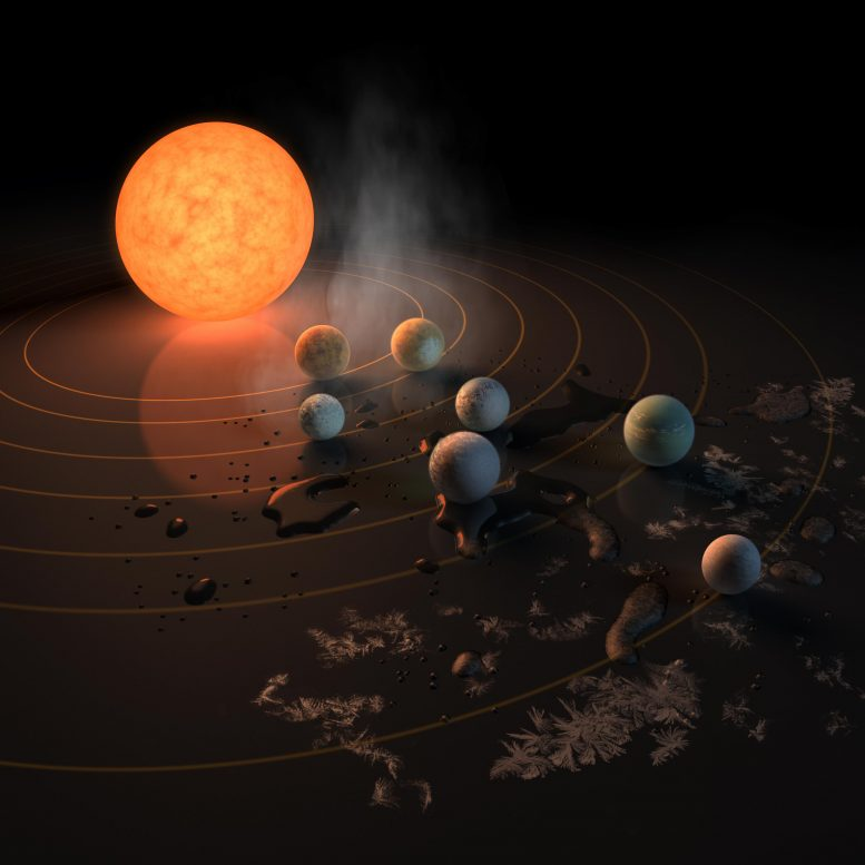Webb Telescope Hints at Atmosphere on TRAPPIST-1e, a Potentially Habitable Exoplanet