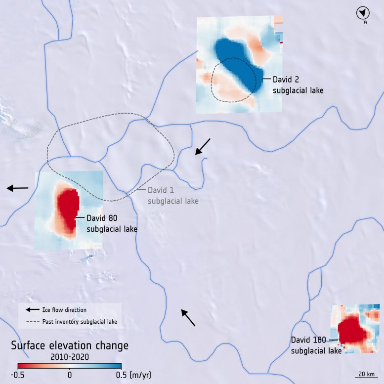 85 New Subglacial Lakes Discovered Beneath Antarctica