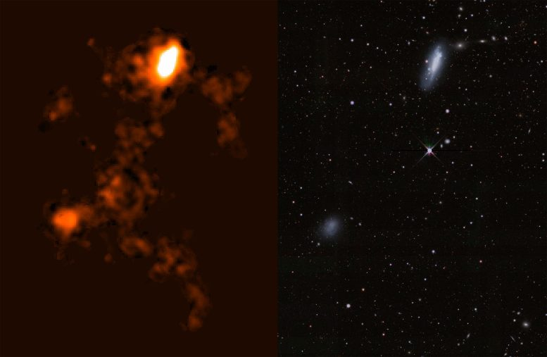 Astronomers Spot a Gigantic Hydrogen Gas Bridge Linking Two Dwarf Galaxies