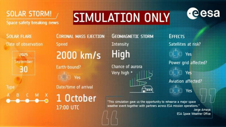 ESA Simulates a Solar Superstorm to Train Satellite Operators for the Worst ESA Simulates a Solar Superstorm to Train Satellite Operators for the Worst