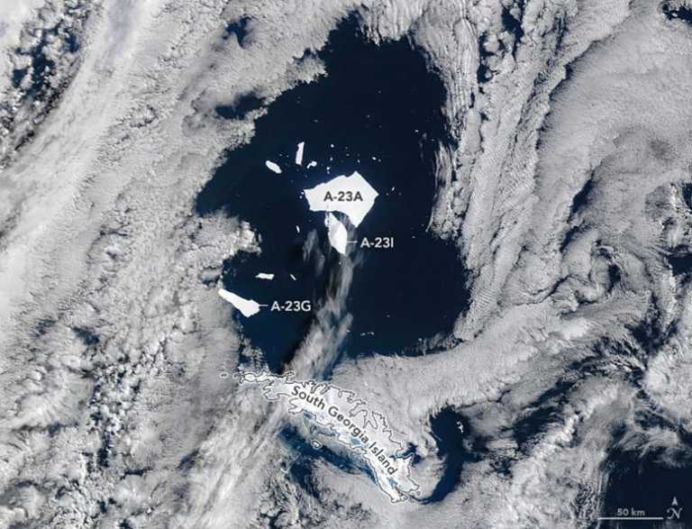 NASA Confirms the Final Breakup of Iceberg A-23A — The End of a 40-Year Giant