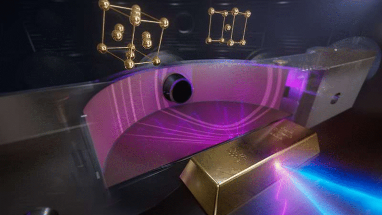 Scientists Capture Gold’s Atomic Makeover Under 10 Million Times Earth’s Atmospheric Pressure