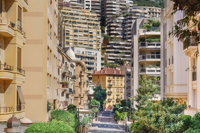 Explore the luxurious architecture and vibrant cityscape of Monte Carlo, Monaco.