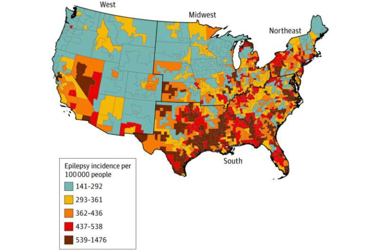 New Research Maps an Epilepsy Belt Across the United States Among Older Adults