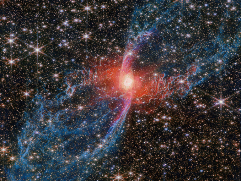 James Webb Space Telescope Reveals Never-Before-Seen Details of the Red Spider Nebula