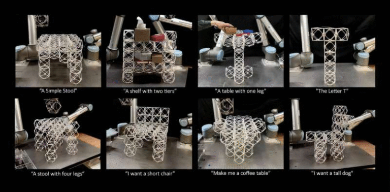 MIT Researchers Build a Speech-to-Reality System That Turns Spoken Commands Into Real Objects Using AI and Robotics