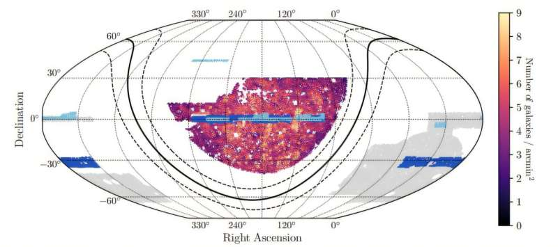 Astrophysicists Use a New Patch of the Sky to Sharpen Tests of Dark Matter and Dark Energy