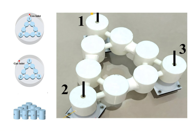 Sound-Based Sensor Inspired by Traditional Bamboo Weaving Can Precisely Detect Helium Leaks
