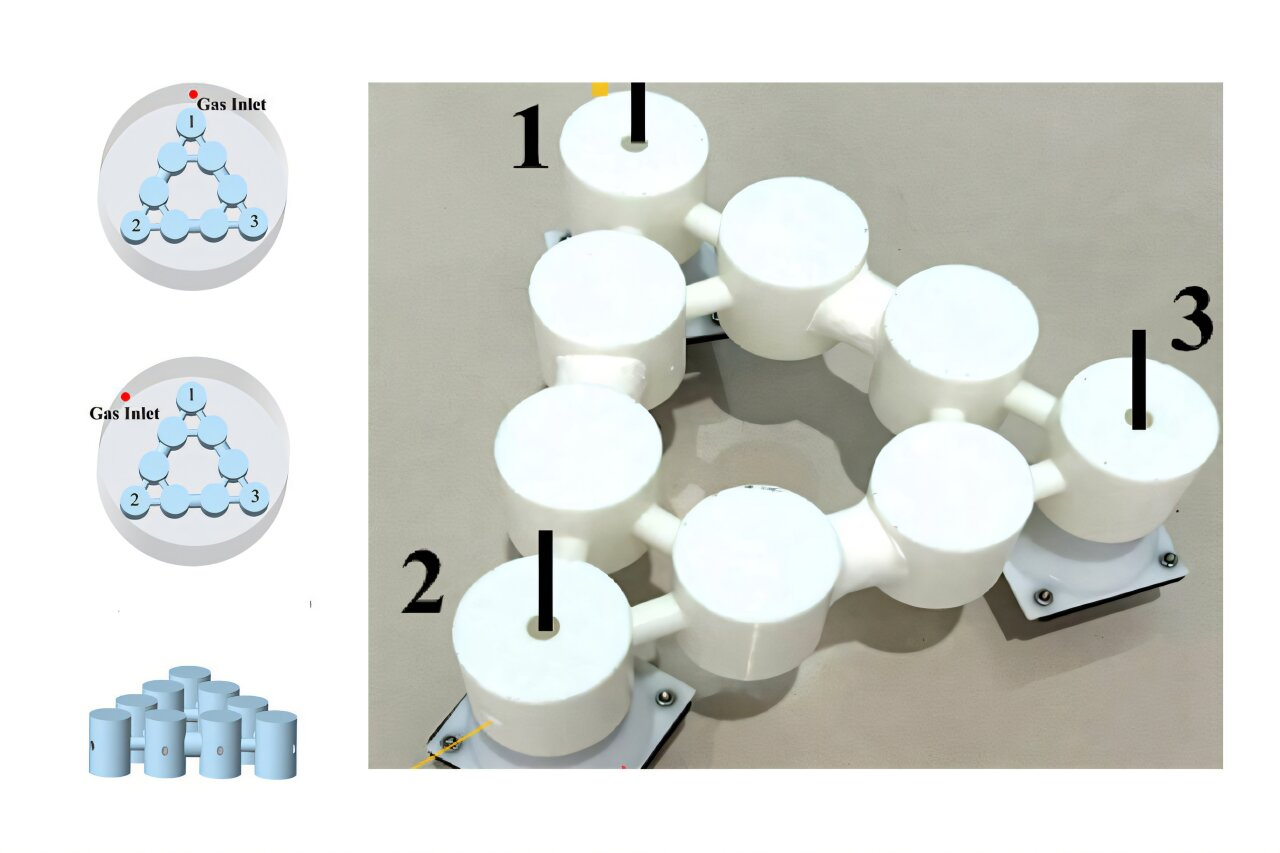 Sound-Based Sensor Inspired by Traditional Bamboo Weaving Can Precisely Detect Helium Leaks