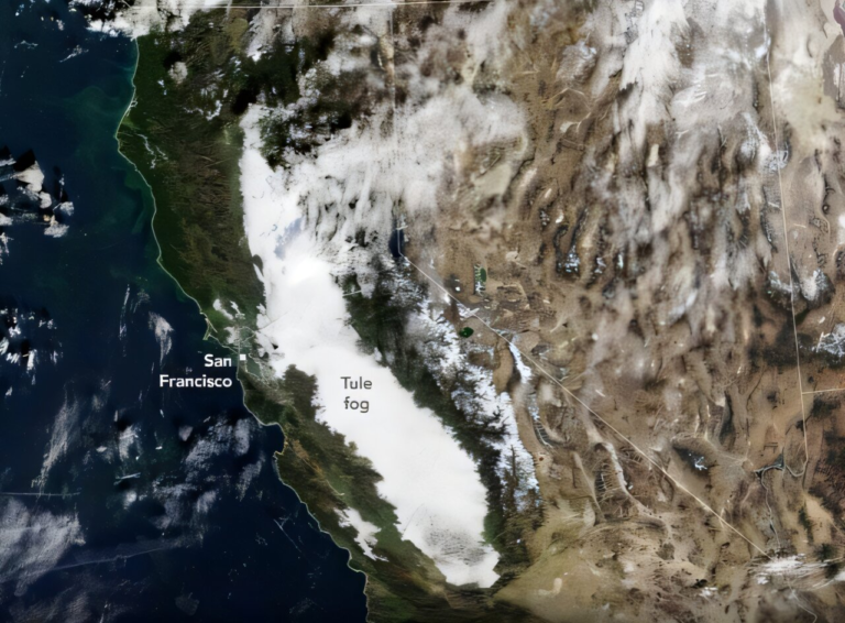 California’s Central Valley Was Covered by an Unrelenting Tule Fog in Late 2025