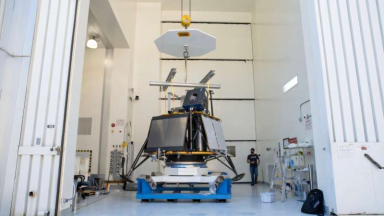 NASA JPL Puts Firefly’s Blue Ghost Mission 2 Lunar Spacecraft Through Intense Shake and Sound Tests