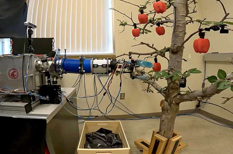 Inflatable Fabric Robotic Arm Could Change the Way Apples Are Picked
